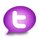 Twitter Purple Icon 128x128 png